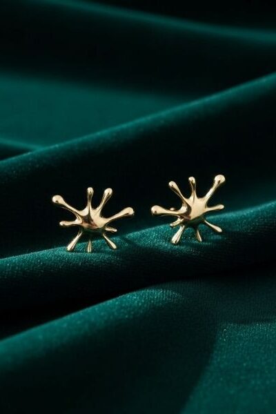 Gold Splash Earrings